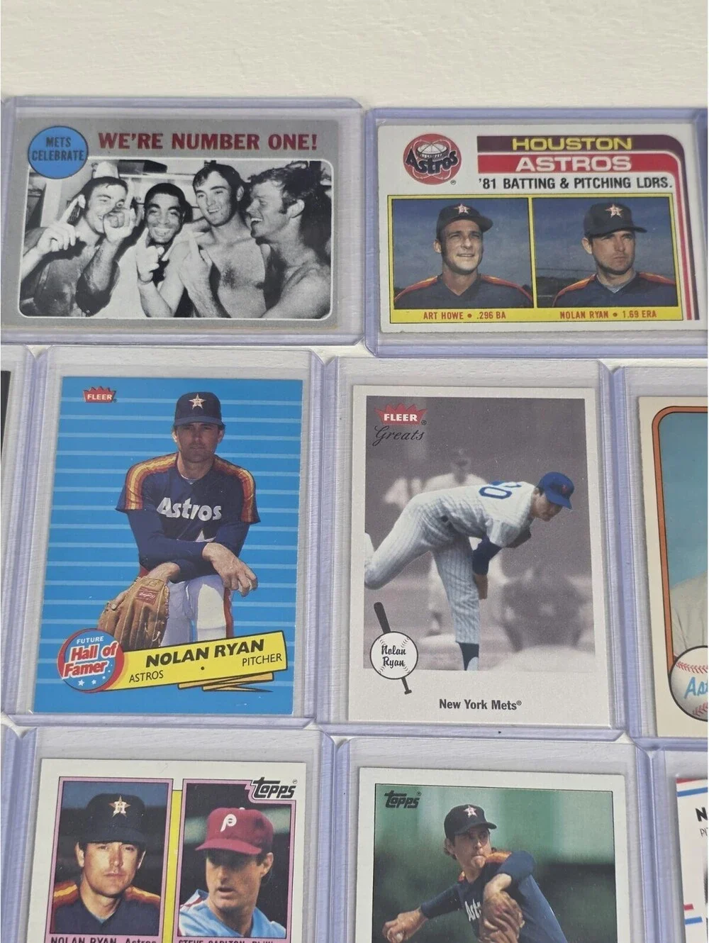 NOLAN RYAN Vintage Lot 26 Baseball Cards 1970s 1980s 1990s VG-NM